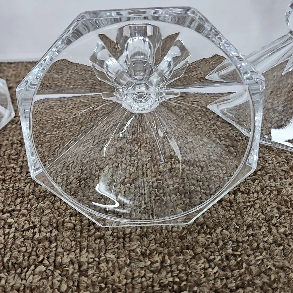Crystal Clear Crystal Candle Holders - Set of 4 - 4